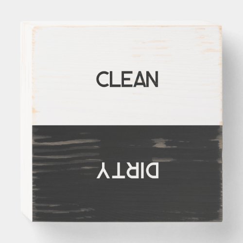 Minimal Clean Dirty Dishwasher Sign