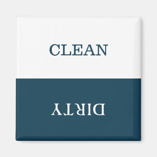 Minimal Clean Dirty Dishwasher Sign Magnet