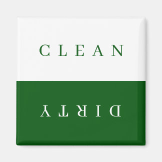 Minimal Clean Dirty Dishwasher Sign Magnet