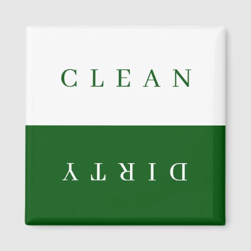 Minimal Clean Dirty Dishwasher Sign Magnet