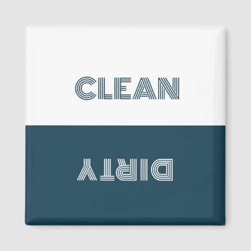 Minimal Clean Dirty Dishwasher Sign Magnet