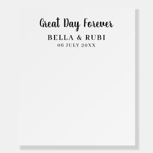 Minimal Clean Simple Modern Wedding Backdrop Foam Board