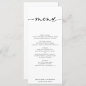 Minimal Clean Simple Modern White Wedding Program | Zazzle