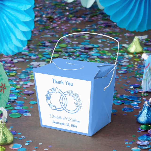 Minimal Coastal Interlocking Rings Favor Boxes (Party)