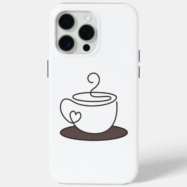 Minimal Coffee Phone Case (Back)