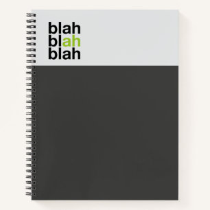 Minimal Color Block Notebook – Blah Blah Blah