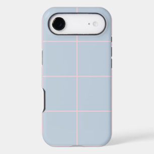 Minimal Color Grid Check Pattern iPhone 17 Air Case