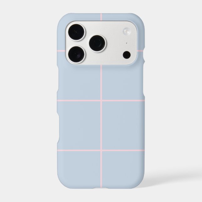 Minimal Color Grid Check Pattern Case-Mate iPhone Case (Back)