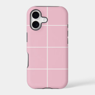 Minimal Color Grid Check Pattern iPhone 17 Case