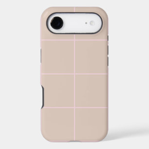 Minimal Color Grid Check Pattern iPhone 17 Air Case