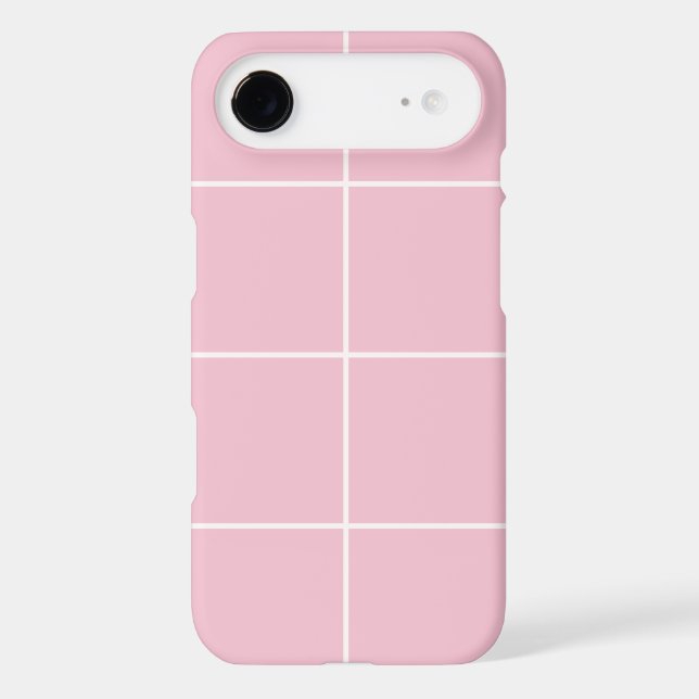 Minimal Color Grid Check Pattern Case-Mate iPhone Case (Back)
