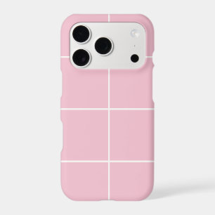 Minimal Color Grid Check Pattern iPhone 17 Pro Case