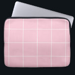 Minimal Color Grid Check Pattern Laptop Sleeve<br><div class="desc">Clean and minimal grid pattern design featuring soft, calming colors. This modern aesthetic pattern adds a subtle yet stylish touch to everyday items like phone cases, stickers, notebooks, and home decor. Perfect for those who love simple, pastel-inspired designs with a clean and balanced look. Timeless, versatile, and easy to match with any...</div>