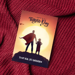 Minimal Colorful Happy Fathers Day Greeting Card