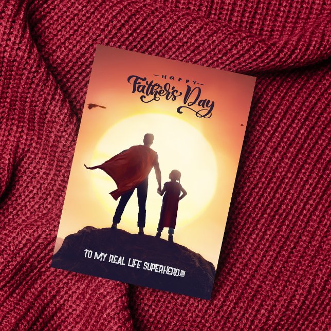 Minimal Colorful Happy Fathers Day Greeting Card (Creator Uploaded)