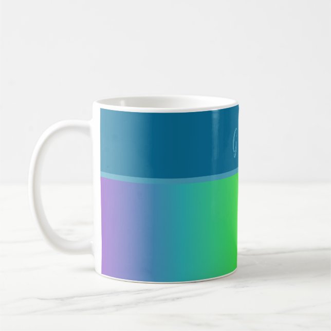 minimal colorful lgbtq gay pride month coffee mug (Left)