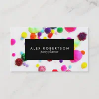 Mini Business Card PomPoms