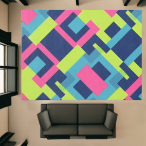 Minimal Colorful squares and rectangles Rug