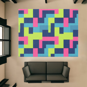 Minimal Colorful squares and rectangles Rug