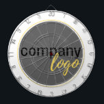 MINIMAL COMPANY BRANDED BUSINESS LOGO DESIGN DART BOARD<br><div class="desc">Professional template to create your own custom business logo branded design. This template design has a circular placeholder company logo which you can replace and put in your own.</div>