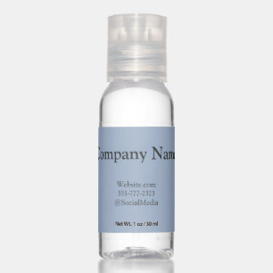 Minimal Company Business Name Logo Website Hand Sanitizer