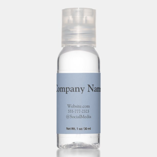 Minimal Company Business Name Logo Website Hand Sanitizer (Front)