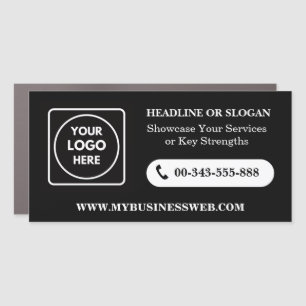 Minimal Company Logo Promo Car Magnet Ad