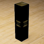 Minimal Conceptual Black Gold Frame Name Branding Wine Gift Box<br><div class="desc">florenceK 
minimal conceptual luxury branding strategy</div>
