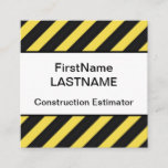 [ Thumbnail: Minimal Construction Estimator Business Card ]