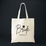 Minimal Coquette Bow Script Bride Tote Bag<br><div class="desc">The Minimal Coquette Bow Script Bride Tote Bag is a chic and practical accessory for the bride. Featuring a delicate bow and elegant script,  it’s perfect for carrying essentials on the big day and beyond.</div>