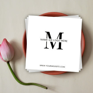 Minimal Corporate Event Business Logo Custom Napkins
