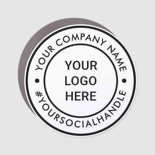 Minimal Corporate Event Logo Branding Promotional Car Magnet