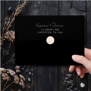 Minimal Couples Initials Monogram White Wedding Wax Seal Sticker