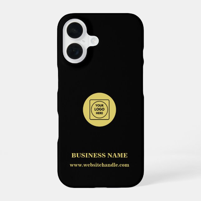 Minimal Custom Business Company Logo iphone case (Back)