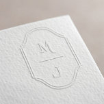 Minimal Custom Couple's Wedding Monogram Crest Embosser<br><div class="desc">A timeless,  classic,  and elegant custom couple's wedding monogram crest embosser with a modern minimal aesthetic. Classic elegant monogram crest. Check out our other matching wedding items for this collection.</div>