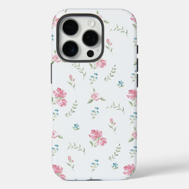 Minimal Custom Floral Photo Case-Mate iPhone Case (Back)