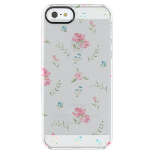 Minimal Custom Floral Photo Clear iPhone SE/5/5s Case