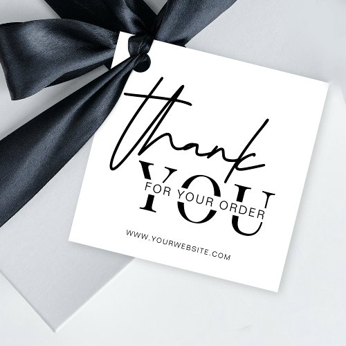 Minimal Custom Logo Thank You Business Hang Tags