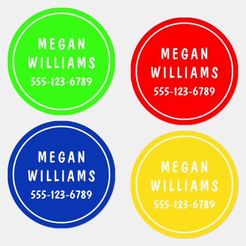 Minimal Custom Modern Personalized Name Clothing Labels