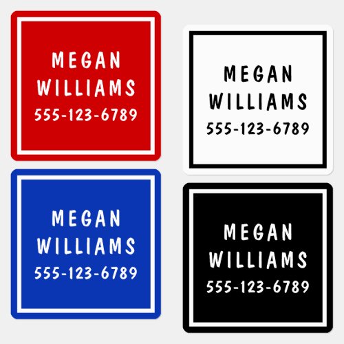 Minimal Custom Modern Personalized Name Clothing  Labels