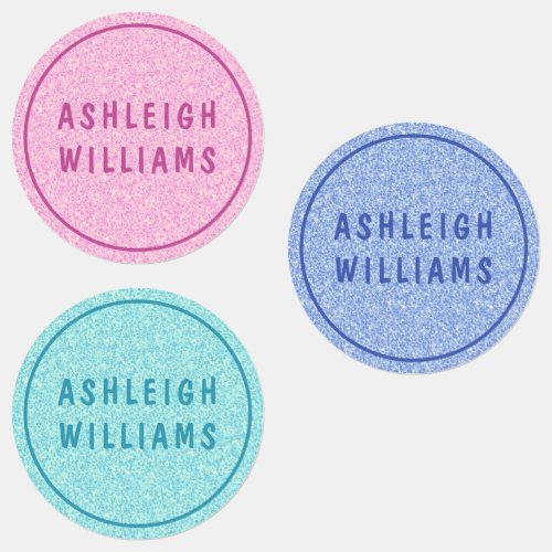 Minimal Custom Personalized Girly Chic Name Labels