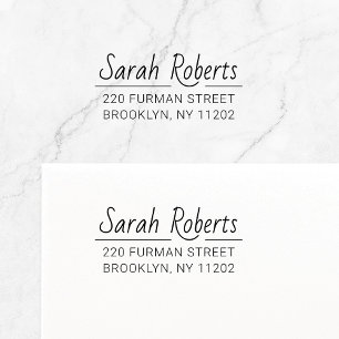 Minimal Custom Return Address 03 . Self-inking Stamp