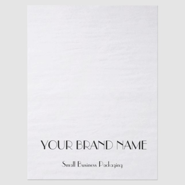 Minimal Custom  tissue paper for Small Business (Front)