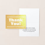 [ Thumbnail: Minimal, Customizable "Thank You!" Card ]