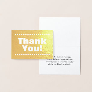 Minimal, Customizable "Thank You!" Card