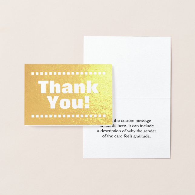 Minimal, Customizable "Thank You!" Card (Display)