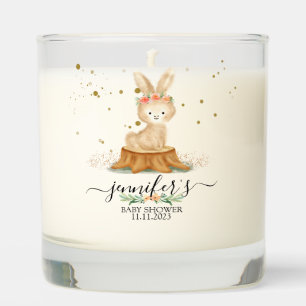 Minimal Cute Bunny Rabbit wildlife forest baby Scented Candle