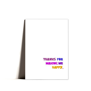 Minimal Cute Modern Text Valentines Card