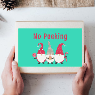 Minimal Cute North Pole Children Kids Christmas Rectangular Sticker