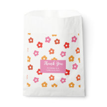 Minimal Cute Pink Yellow Red Orange Floral Pattern